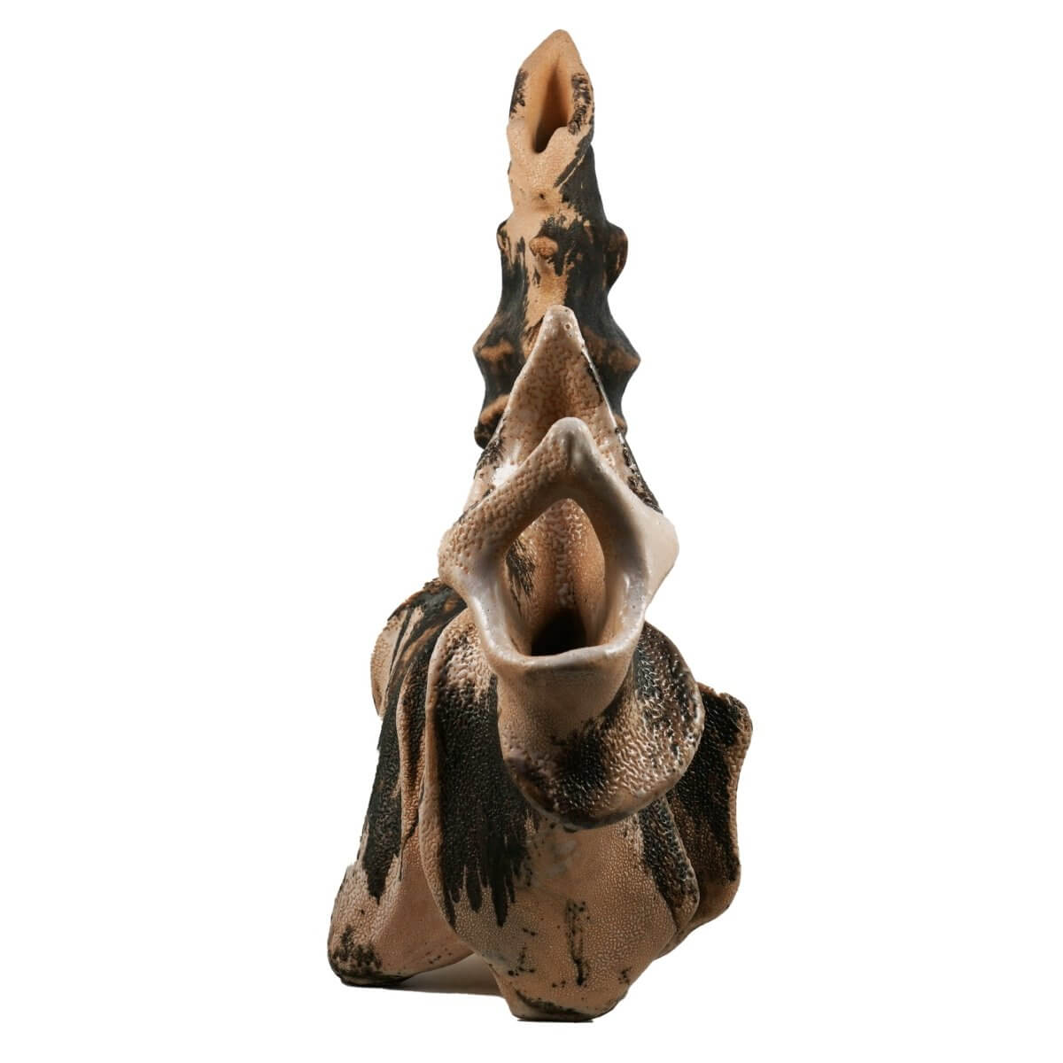 Bone series no. 5 - Bones collection raku ceramic pottery sculpture by Adil Ghani Unique Handmade ceramic pottery raku vases, urns, and home decor, sculptures, wall decor, gifts by Adil Ghani