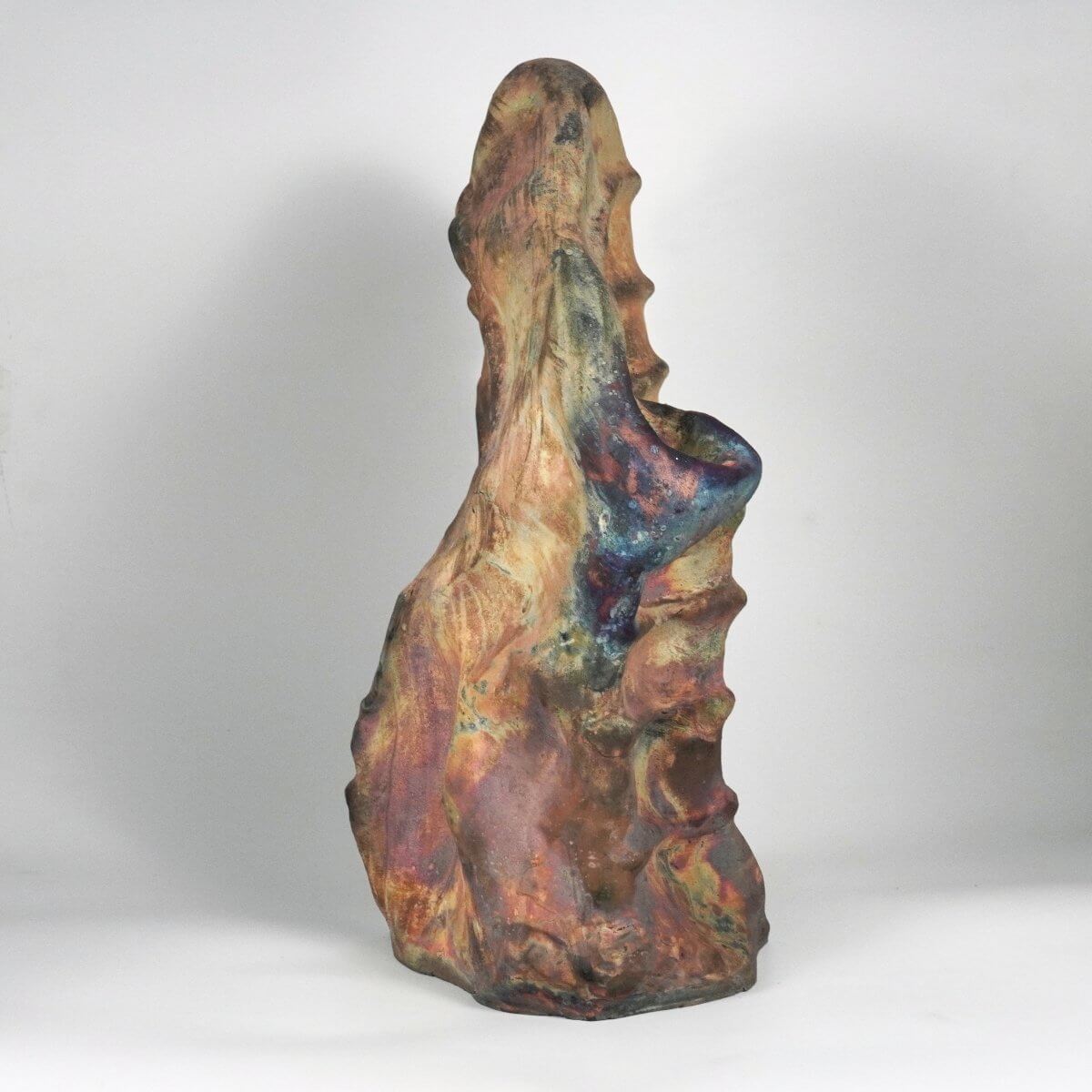 Bones Series - The Corporation - Bones collection raku ceramic pottery sculpture by Adil Ghani Unique Handmade ceramic pottery raku vases, urns, and home decor, sculptures, wall decor, gifts by Adil Ghani