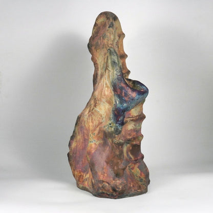 Bones Series - The Corporation - Bones collection raku ceramic pottery sculpture by Adil Ghani Unique Handmade ceramic pottery raku vases, urns, and home decor, sculptures, wall decor, gifts by Adil Ghani