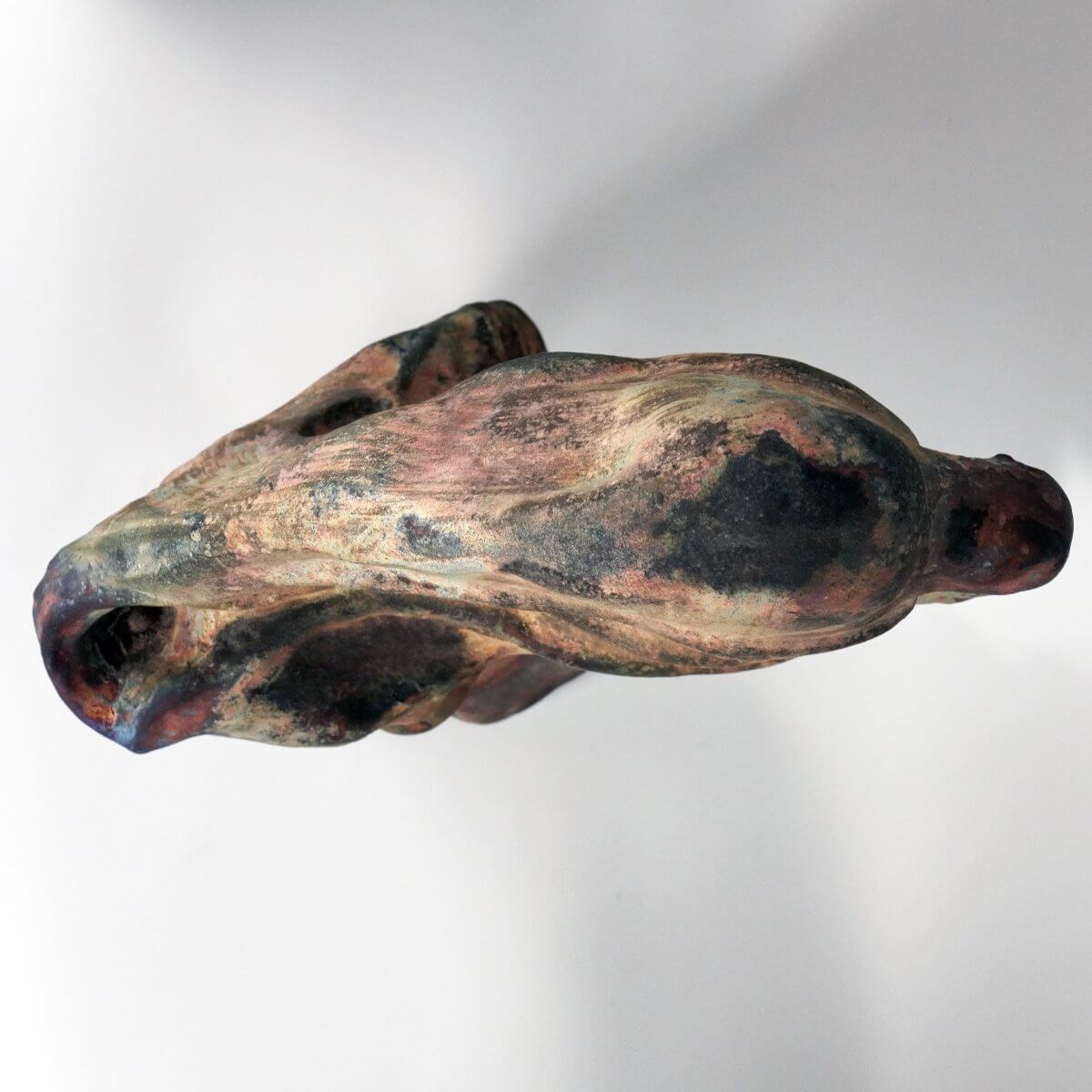 Bones Series - The Corporation - Bones collection raku ceramic pottery sculpture by Adil Ghani Unique Handmade ceramic pottery raku vases, urns, and home decor, sculptures, wall decor, gifts by Adil Ghani