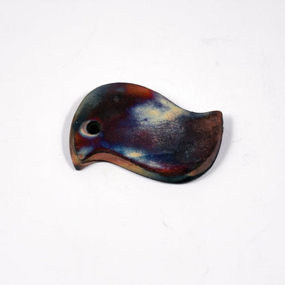 Christmas Ornaments Set Raku Ceramic Pottery Decor - RAAQUU Unique Handmade ceramic pottery raku vases, urns, and home decor, sculptures, wall decor, gifts by Adil Ghani