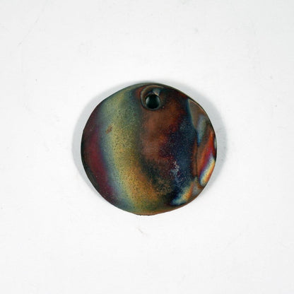 Christmas Ornaments Set Raku Ceramic Pottery Decor - RAAQUU Unique Handmade ceramic pottery raku vases, urns, and home decor, sculptures, wall decor, gifts by Adil Ghani