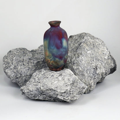 Koban Ceramic Raku Pottery Vase with Water Tube - RAAQUU