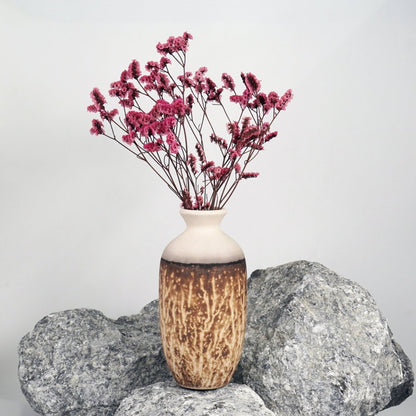 Koban Ceramic Raku Pottery Vase with Water Tube - RAAQUU