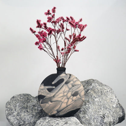 Kumo Ceramic Raku Pottery Vase - RAAQUU