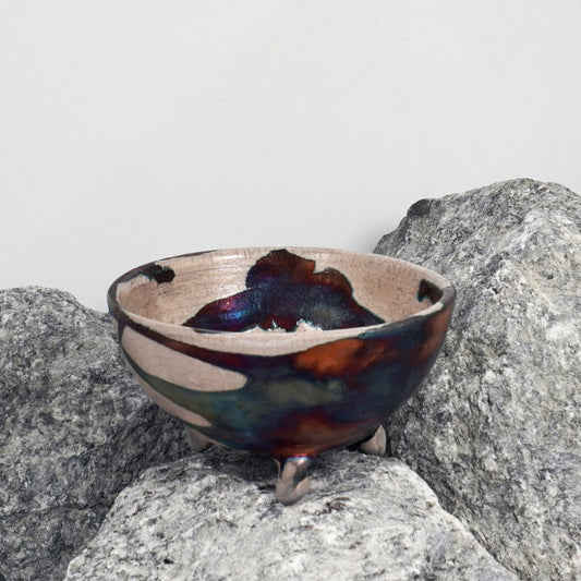 Mizu Ceramic Raku Pottery Bowl - RAAQUU