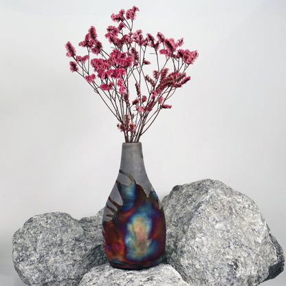 Natsu Ceramic Raku Pottery Vase - RAAQUU