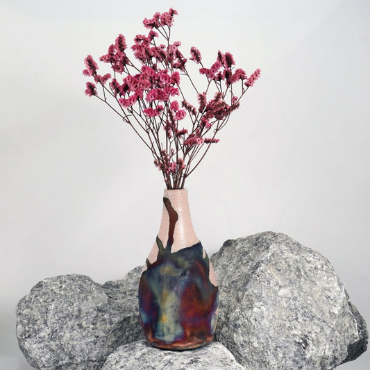 Natsu Ceramic Raku Pottery Vase - RAAQUU