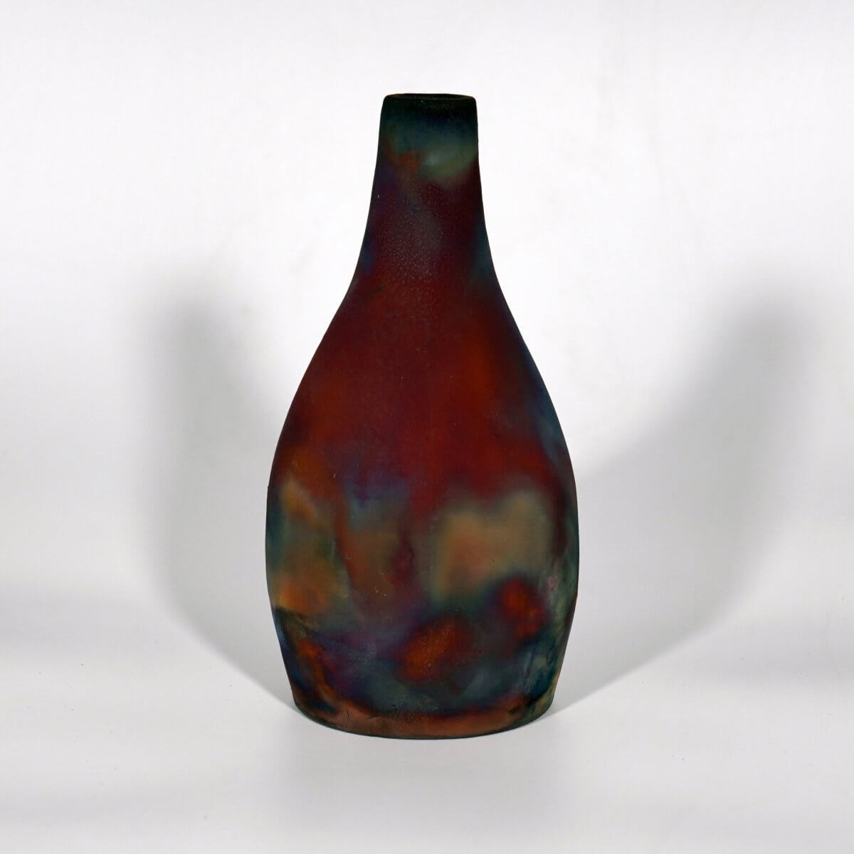 Natsu Ceramic Raku Pottery Vase Unique Handmade ceramic pottery raku vases, urns, and home decor, sculptures, wall decor, gifts by Adil Ghani