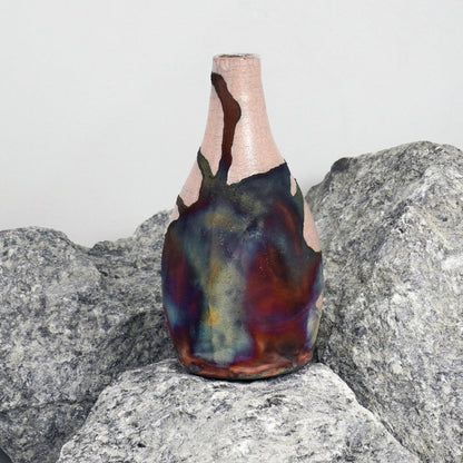 Natsu Ceramic Raku Pottery Vase - RAAQUU