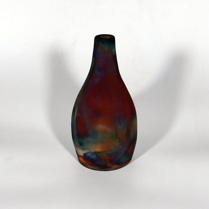 Natsu Ceramic Raku Pottery Vase Unique Handmade ceramic pottery raku vases, urns, and home decor, sculptures, wall decor, gifts by Adil Ghani