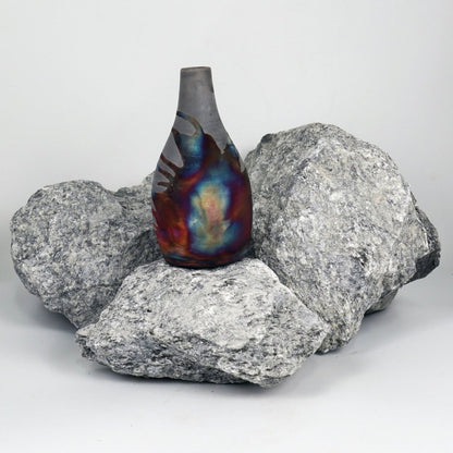 Natsu Ceramic Raku Pottery Vase - RAAQUU