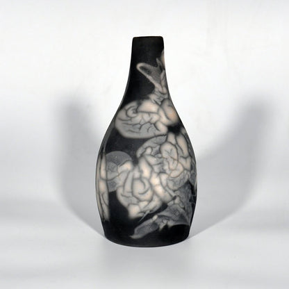 Natsu Ceramic Raku Pottery Vase Unique Handmade ceramic pottery raku vases, urns, and home decor, sculptures, wall decor, gifts by Adil Ghani
