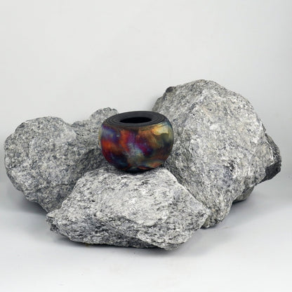 Nikko Ceramic Raku Pottery Vase - RAAQUU