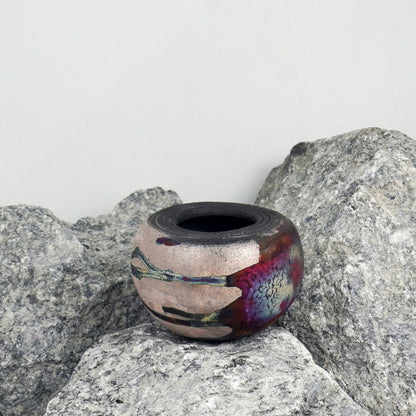Nikko Ceramic Raku Pottery Vase - RAAQUU