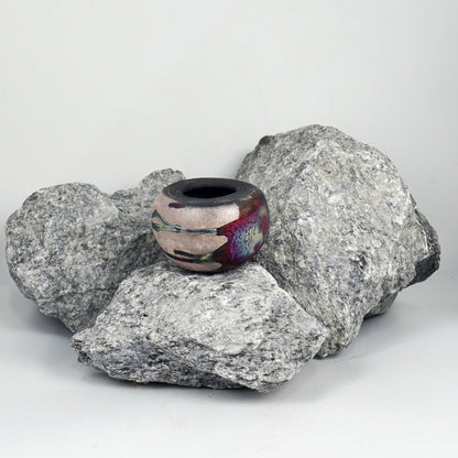 Nikko Ceramic Raku Pottery Vase - RAAQUU