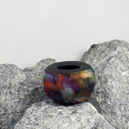 Nikko Ceramic Raku Pottery Vase - RAAQUU