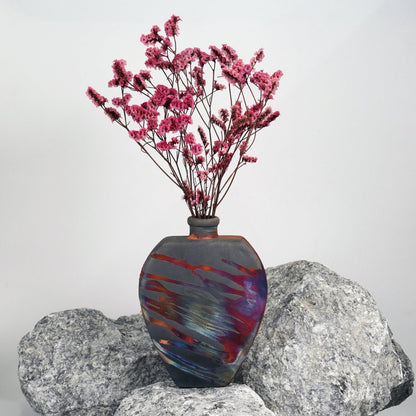 Nozomu Ceramic Raku Pottery Vase - RAAQUU