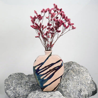 Nozomu Ceramic Raku Pottery Vase - RAAQUU