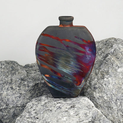 Nozomu Ceramic Raku Pottery Vase - RAAQUU