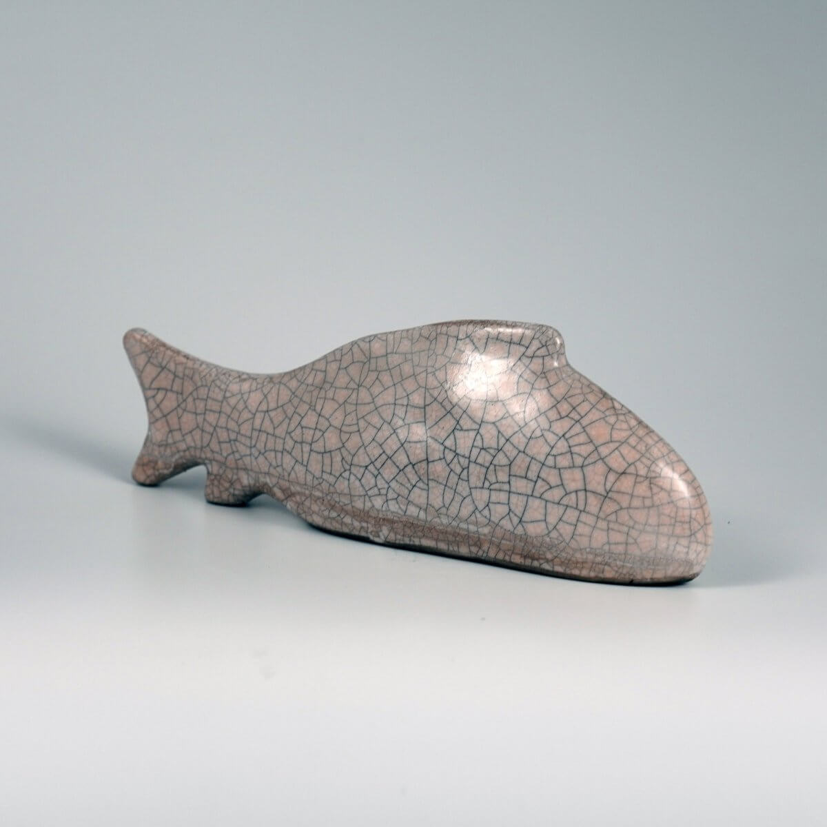 Sakana Raku Ceramic Fish Figurine Mini Sculpture Unique Handmade ceramic pottery raku vases, urns, and home decor, sculptures, wall decor, gifts by Adil Ghani