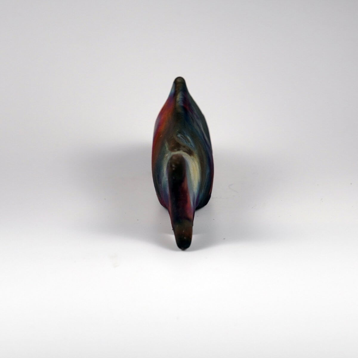Sakana Raku Ceramic Fish Figurine Mini Sculpture Unique Handmade ceramic pottery raku vases, urns, and home decor, sculptures, wall decor, gifts by Adil Ghani