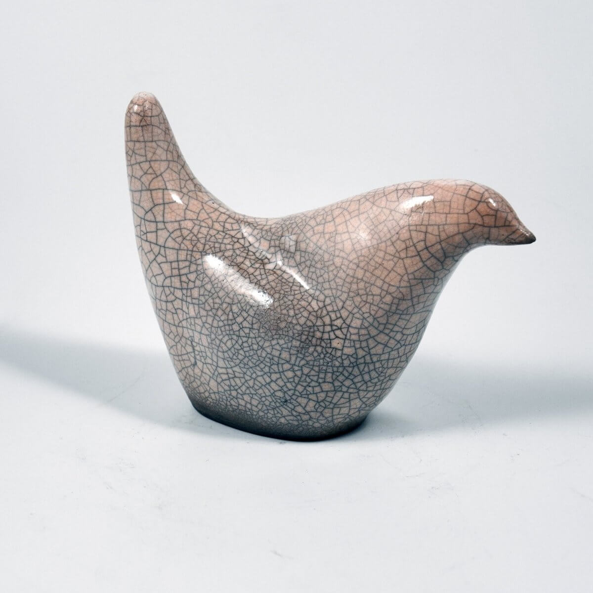 Tori Raku Ceramic Bird Figurine Mini Sculpture Unique Handmade ceramic pottery raku vases, urns, and home decor, sculptures, wall decor, gifts by Adil Ghani