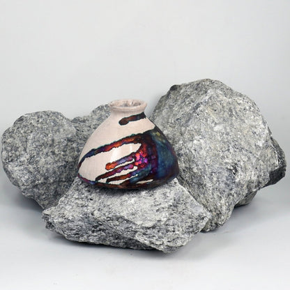 Yama Ceramic Raku Pottery Vase - RAAQUU
