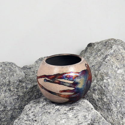 Zen Ceramic Raku Pottery Vase - RAAQUU