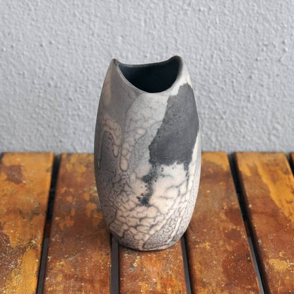 Raku pottery vase ceramic home decor 2 Pack Koi Ceramic Raku Vase - RAAQUU Basics handmade pottery home decor