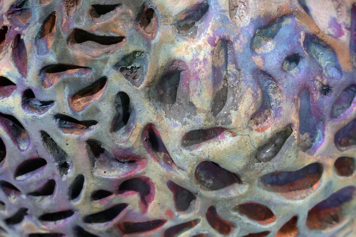 Emotion - life magnified collection raku ceramic pottery sculpture by Adil Ghani Unique Handmade ceramic pottery raku vases, urns, and home decor, sculptures, wall decor, gifts by Adil Ghani