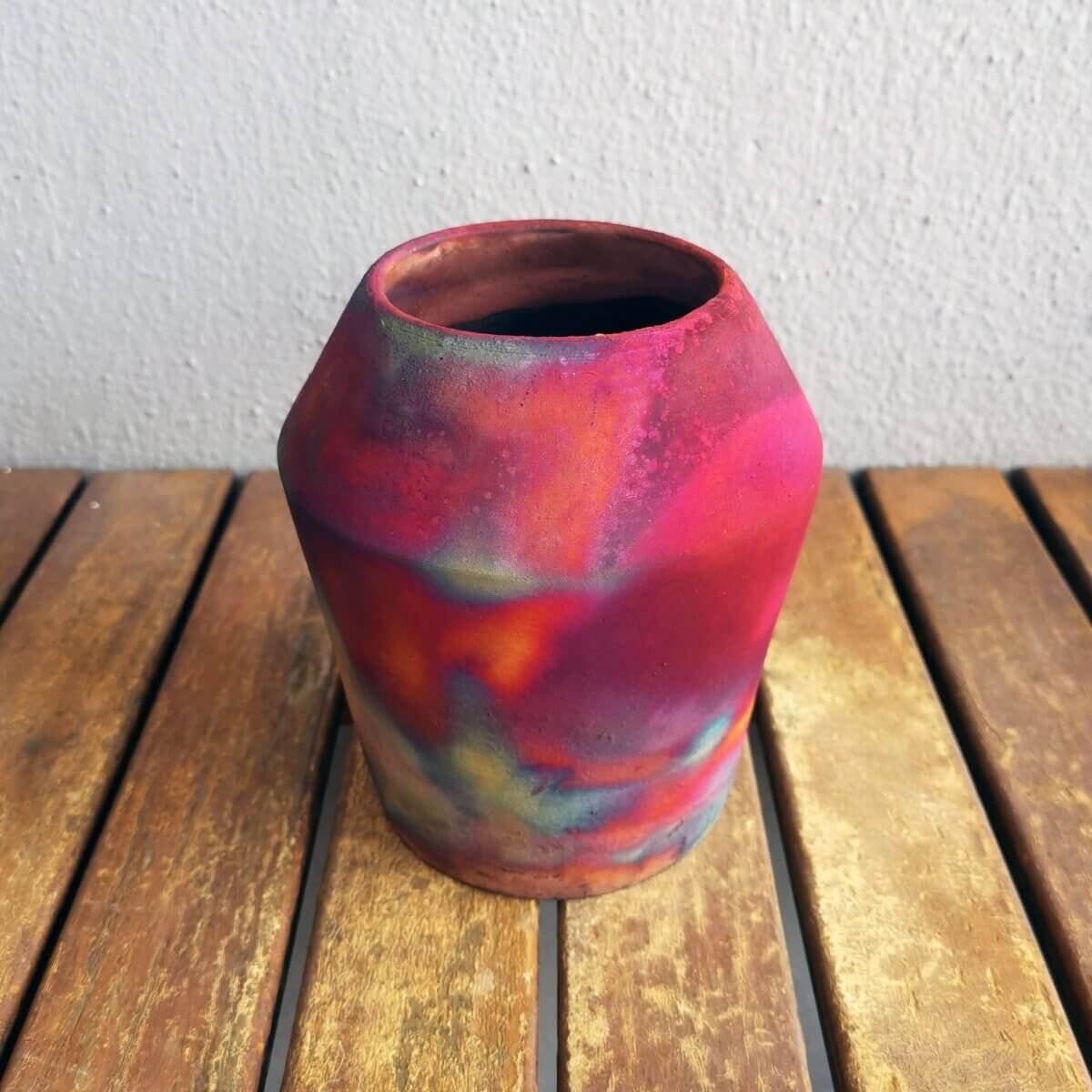 Hoseki Ceramic Raku Pottery Vase Unique Handmade ceramic pottery raku vases, urns, and home decor, sculptures, wall decor, gifts by Adil Ghani