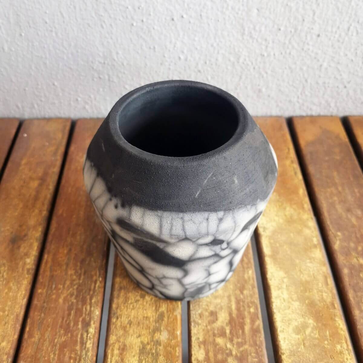 Hoseki Ceramic Raku Pottery Vase Unique Handmade ceramic pottery raku vases, urns, and home decor, sculptures, wall decor, gifts by Adil Ghani
