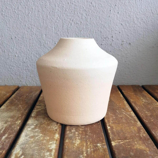 INAKA unglazed bisque vase Unique Handmade ceramic pottery raku vases, urns, and home decor, sculptures, wall decor, gifts by Adil Ghani