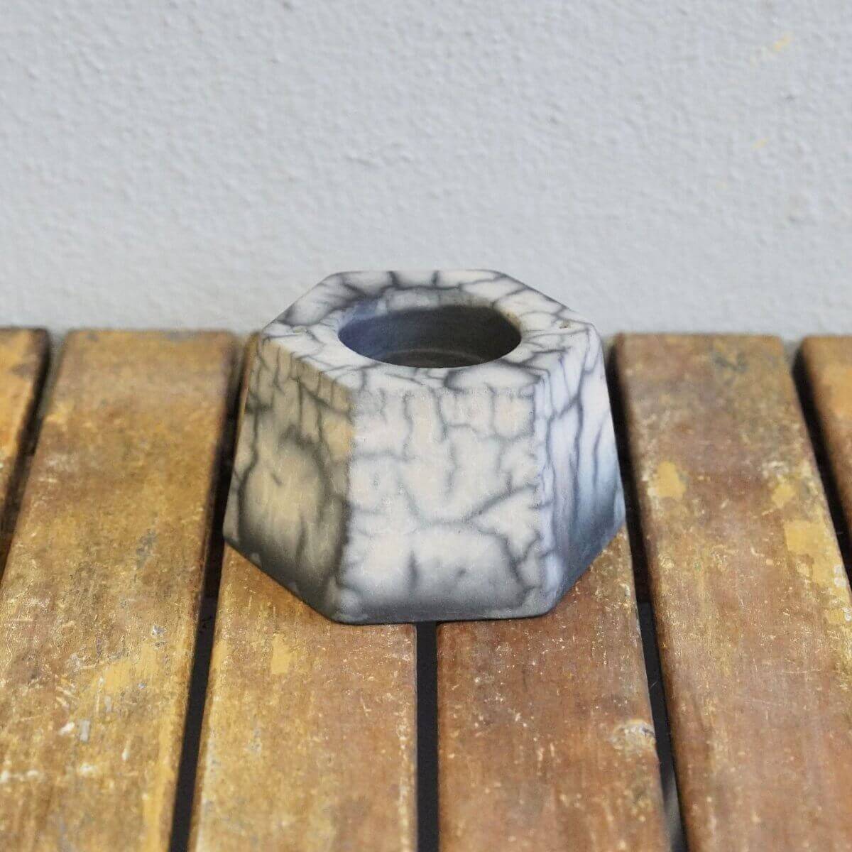 Raku pottery vase ceramic home decor