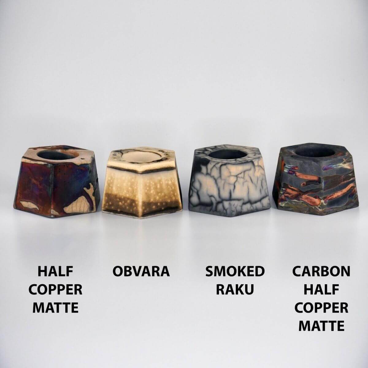 Keihatsu tealight, candle and incense ceramic holder Unique Handmade ceramic pottery raku vases, urns, and home decor, sculptures, wall decor, gifts by Adil Ghani