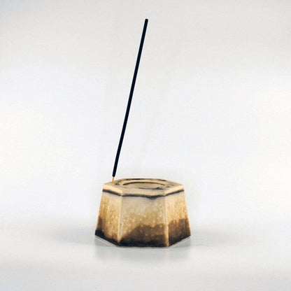 Keihatsu tealight, candle and incense ceramic holder Unique Handmade ceramic pottery raku vases, urns, and home decor, sculptures, wall decor, gifts by Adil Ghani
