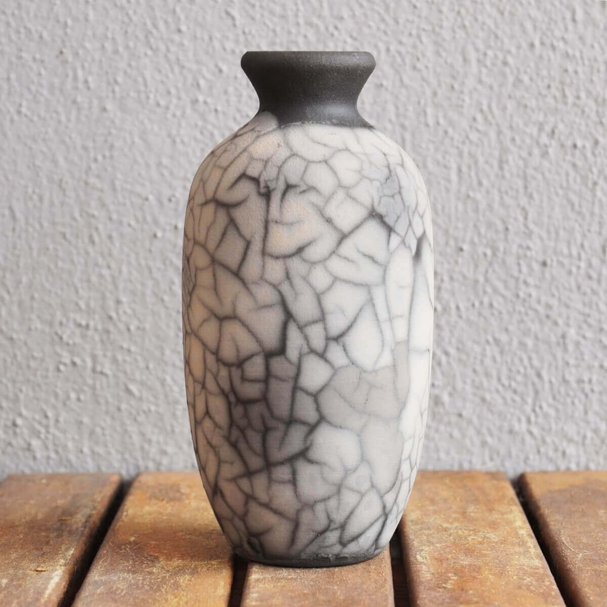 Raku pottery vase ceramic home decor