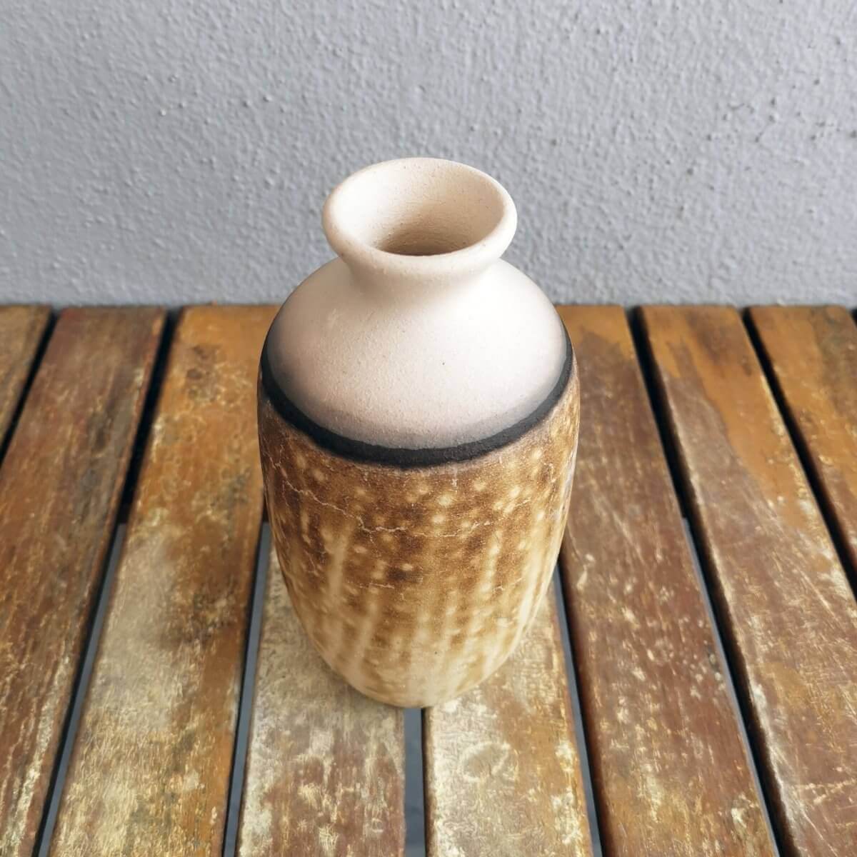 Raku pottery vase ceramic home decor