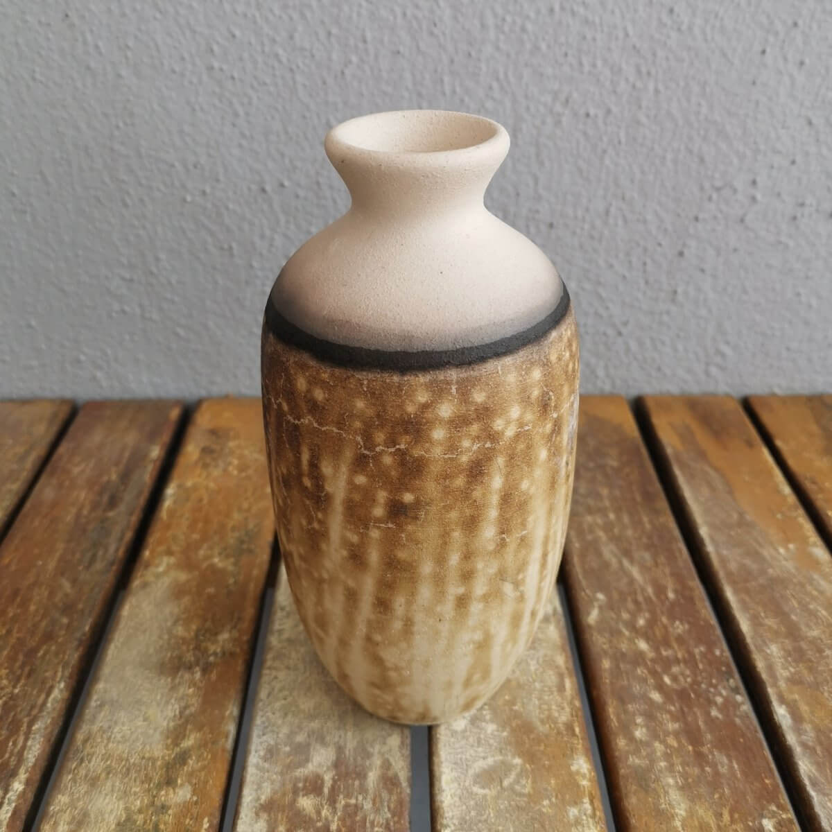 Raku pottery vase ceramic home decor