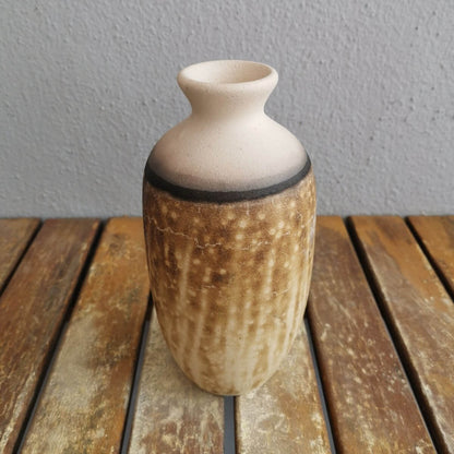 Koban Ceramic Raku Pottery Vase with Water Tube Unique Handmade ceramic pottery raku vases, urns, and home decor, sculptures, wall decor, gifts by Adil Ghani