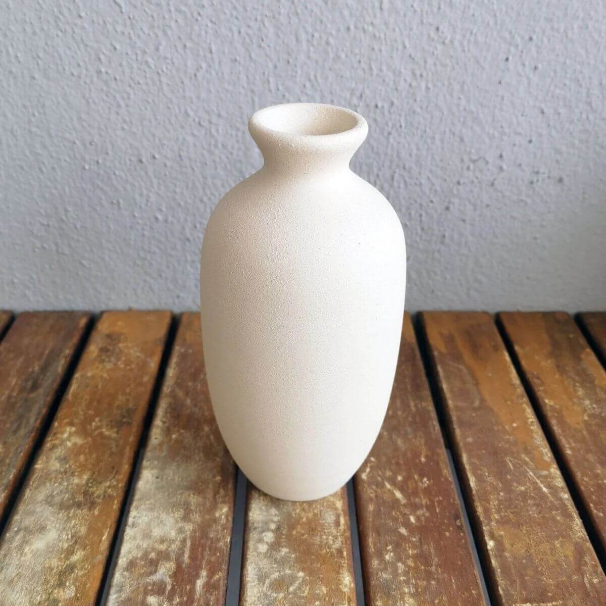KOBAN unglazed bisque vase Unique Handmade ceramic pottery raku vases, urns, and home decor, sculptures, wall decor, gifts by Adil Ghani