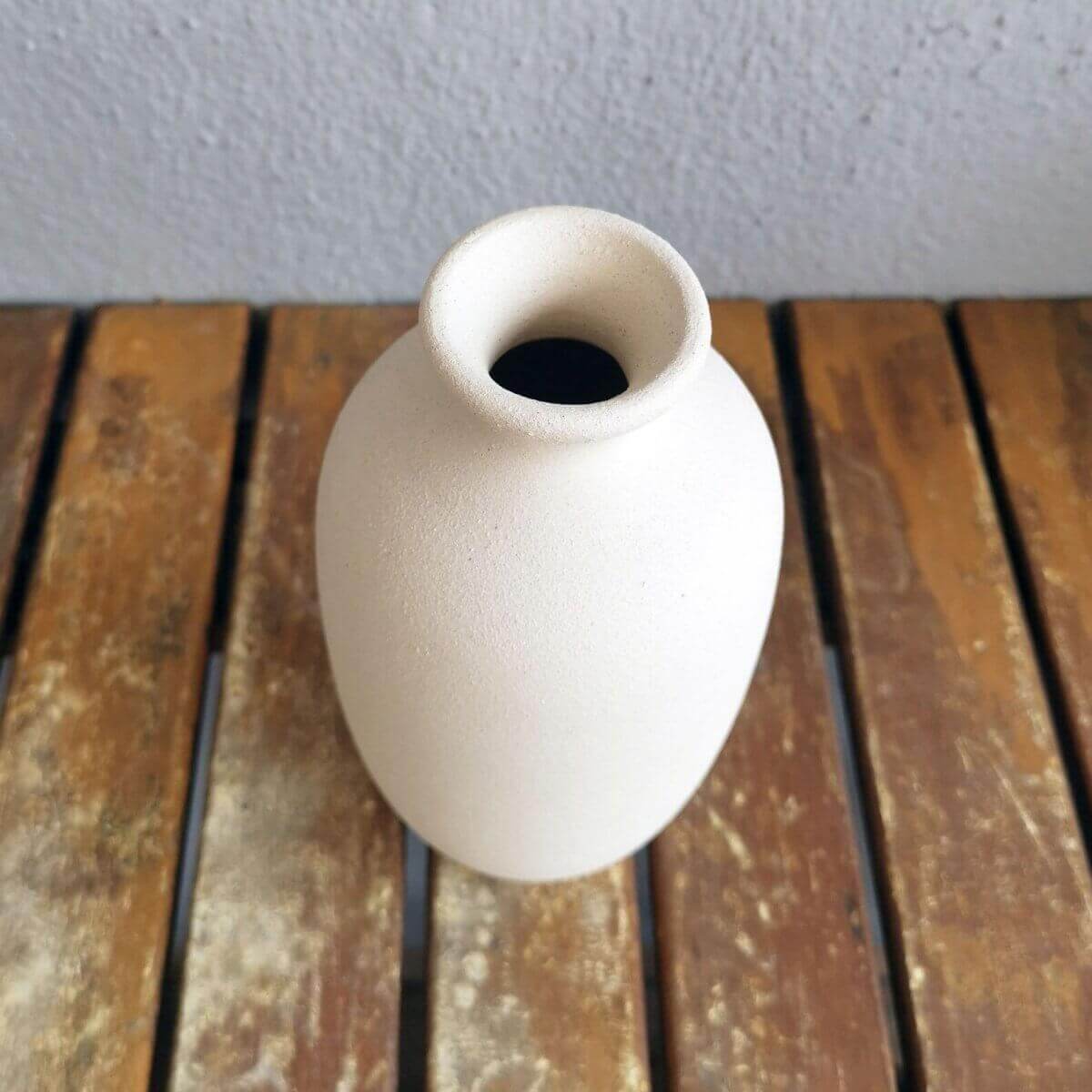 KOBAN unglazed bisque vase Unique Handmade ceramic pottery raku vases, urns, and home decor, sculptures, wall decor, gifts by Adil Ghani