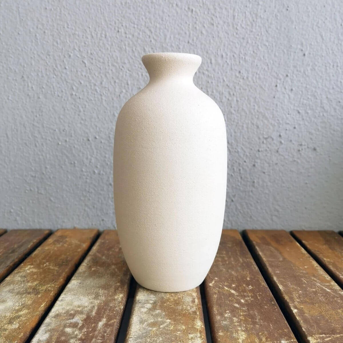 KOBAN unglazed bisque vase Unique Handmade ceramic pottery raku vases, urns, and home decor, sculptures, wall decor, gifts by Adil Ghani