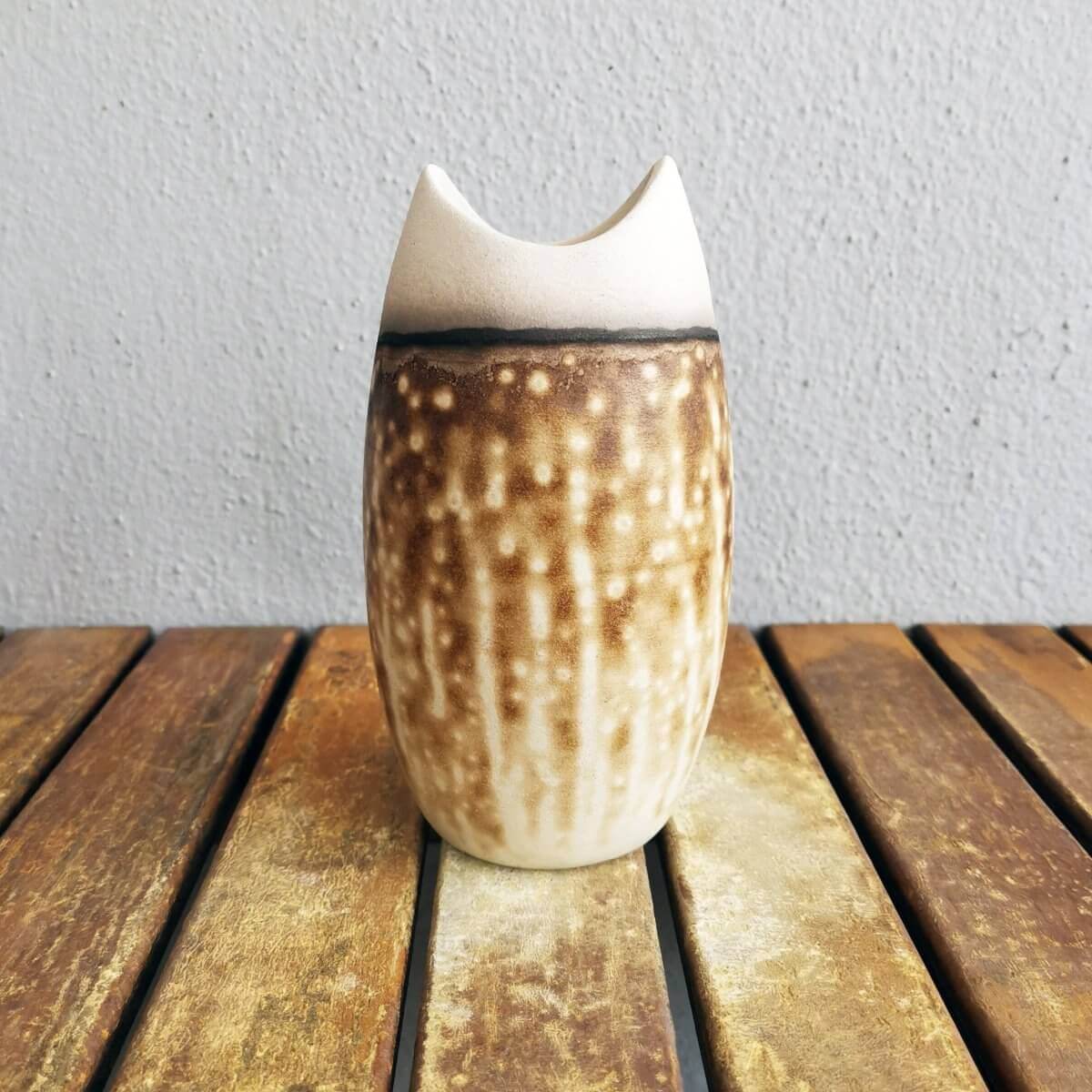 Raku pottery vase ceramic home decor