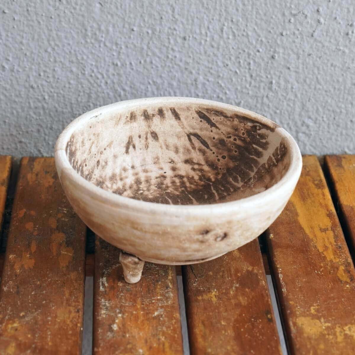 Mizu Ceramic Raku Pottery Bowl Unique Handmade ceramic pottery raku vases, urns, and home decor, sculptures, wall decor, gifts by Adil Ghani