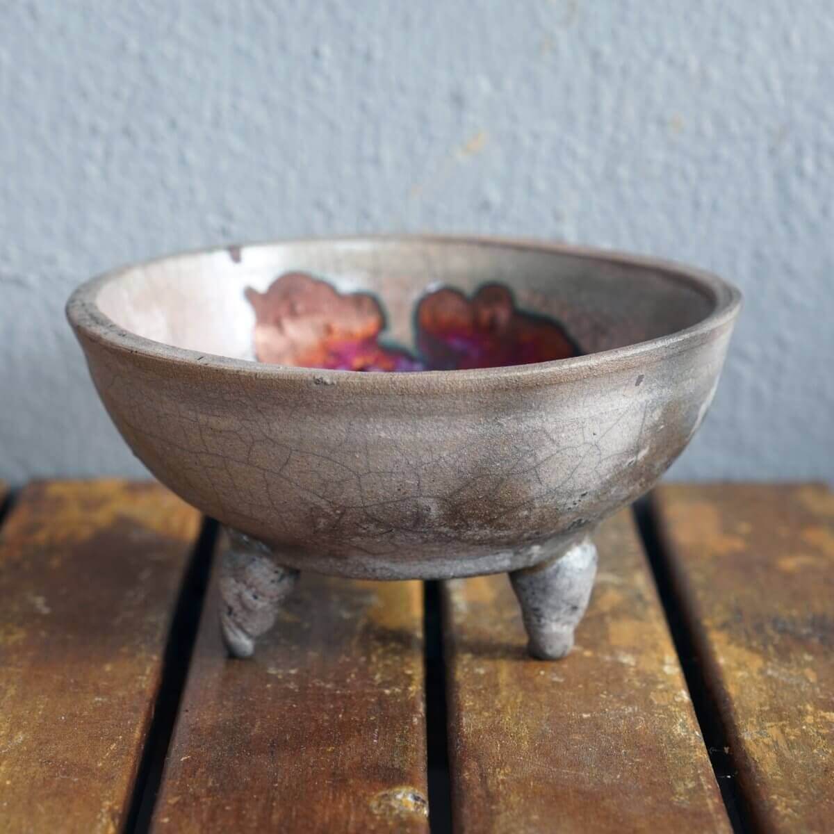 Mizu Ceramic Raku Pottery Bowl Unique Handmade ceramic pottery raku vases, urns, and home decor, sculptures, wall decor, gifts by Adil Ghani
