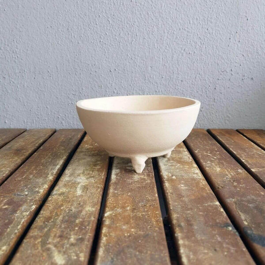 MIZU unglazed bisque bowl Unique Handmade ceramic pottery raku vases, urns, and home decor, sculptures, wall decor, gifts by Adil Ghani