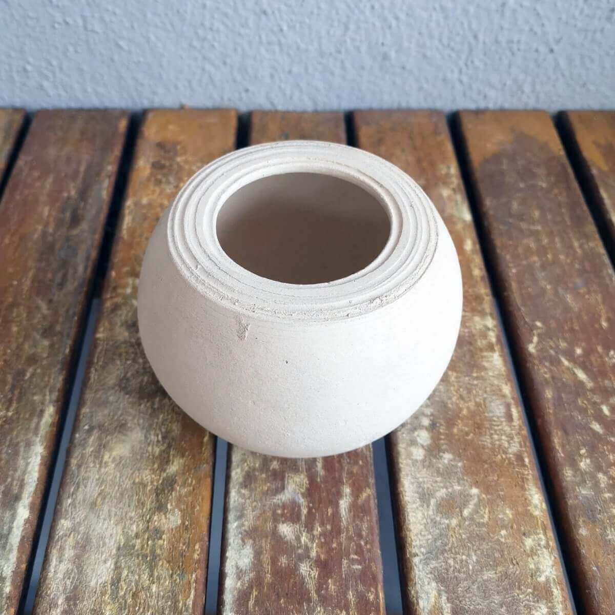 NIKKO unglazed bisque vase Unique Handmade ceramic pottery raku vases, urns, and home decor, sculptures, wall decor, gifts by Adil Ghani
