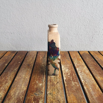 Nozomu Ceramic Raku Pottery Vase Unique Handmade ceramic pottery raku vases, urns, and home decor, sculptures, wall decor, gifts by Adil Ghani